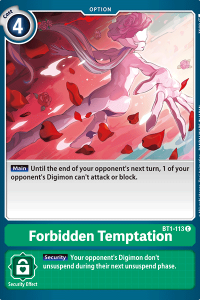 Forbidden Temptation BT1-113