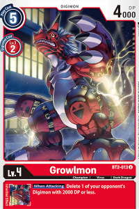 Growlmon BT2-013