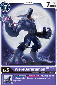 WereGarurumon BT2-078
