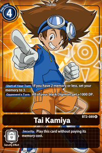 Tai Yagami BT2-089 Alt. Art