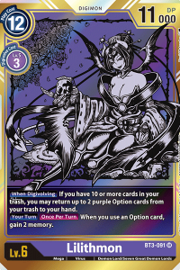 Lilithmon BT3-091 Alt. Art