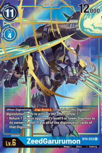 ZeedGarurumon BT4-033 Alt. Art