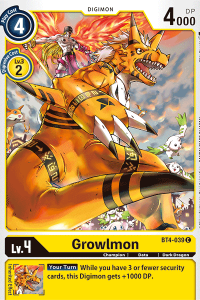Growlmon BT4-039