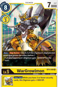 WarGrowlmon BT4-046