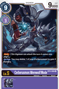 Cerberusmon: Werewolf Mode BT4-086