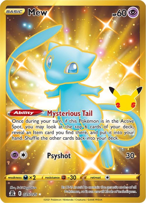 Celebrations Secret Rare Mew