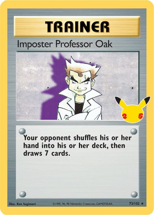 Celebrations Imposter Professor Oak