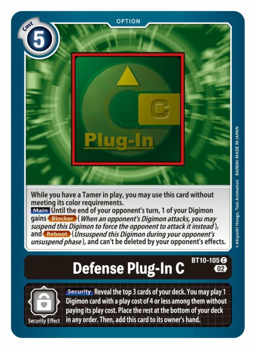 Defense Plug-In C BT10-105