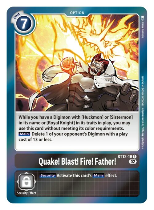 Quake! Blast! Fire! Father! ST12-16