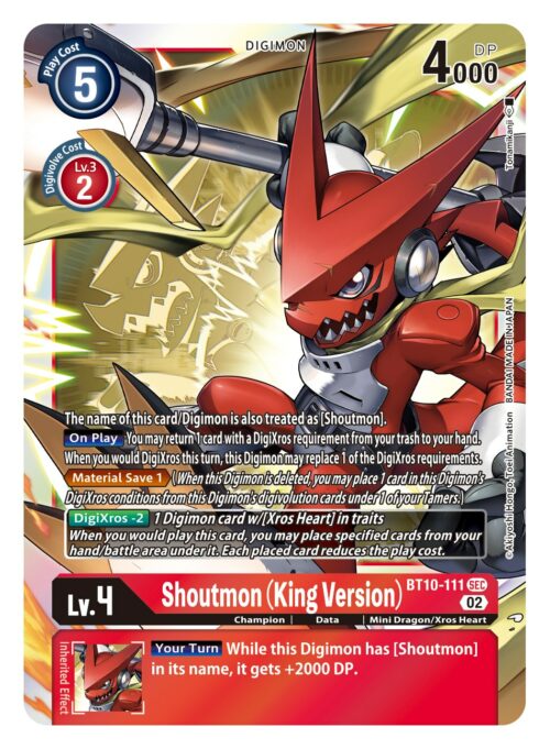 Shoutmon (King Version) BT10-111