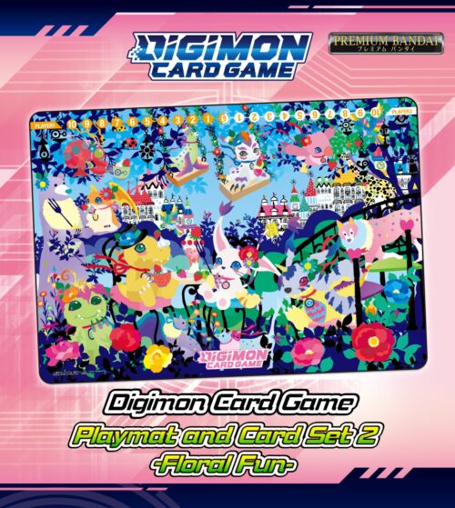 Digimon Playmat & Card Set 2 Floral Fun