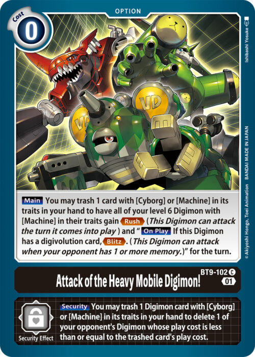 Attack of the Heavy Mobile Digimon! BT9-102