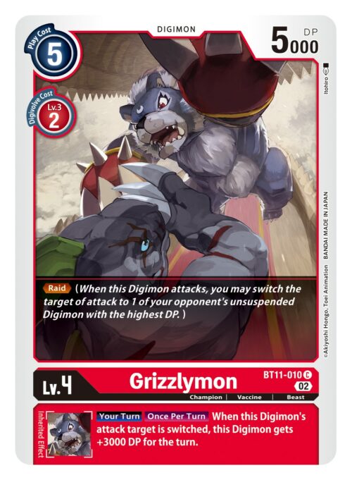 BT11-010 Dimensional Phase Grizzlymon