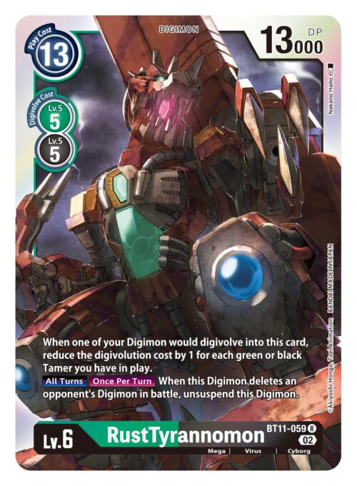 BT11-059 Dimensional Phase RustTyrannomon