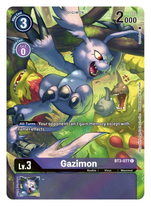 BT3-077 Dimensional Phase Gazimon Anniversary Art
