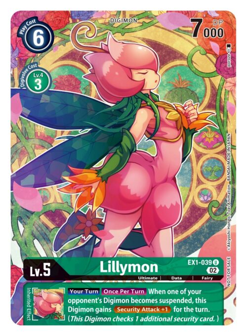 EX1-039 Dimensional Phase Lillymon Box Topper