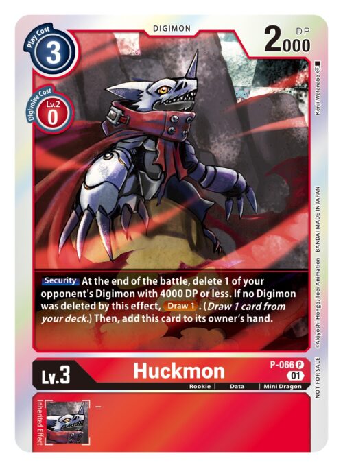 P-066 Across Time Box Topper Huckmon P-066