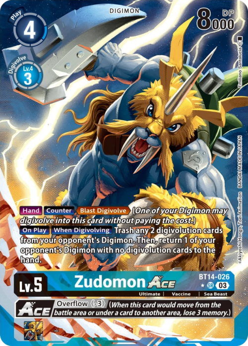 BT14-026EA Zudomon ACE English Alternate Art