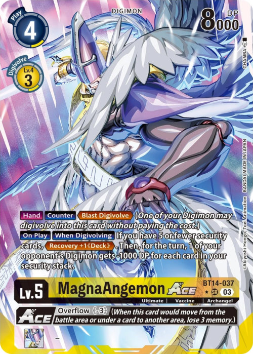 BT14-037EA BOOSTER BLAST ACE MagnaAngemon ACE English Alternate Art